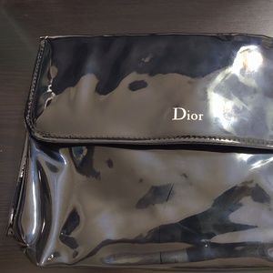 Christian Dior cosmetics case black patent poly bl